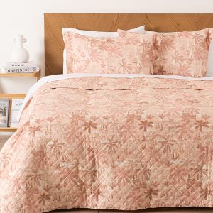 Quilt Cordoba Estampado 2 Plazas / Palmera - Mashini