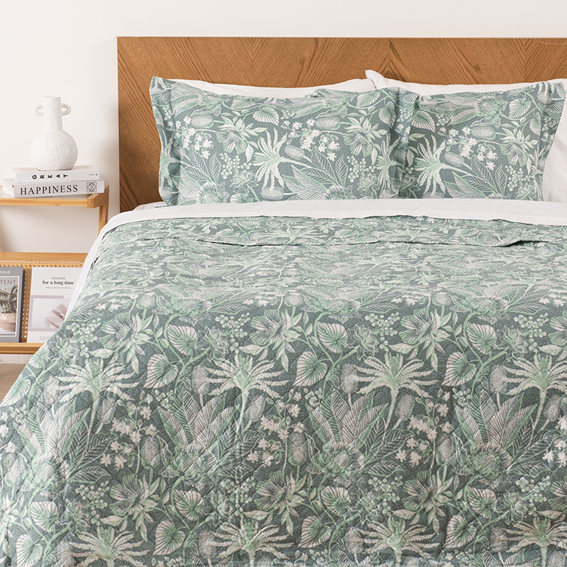Quilt Cordoba Estampado 2 Plazas / Garden - Mashini