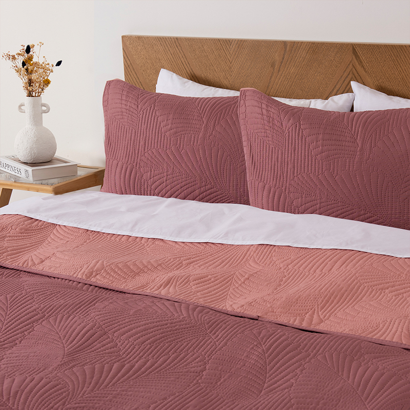 Quilt Mallorca 2 Plazas / Rosa - Mashini - Imagen 3