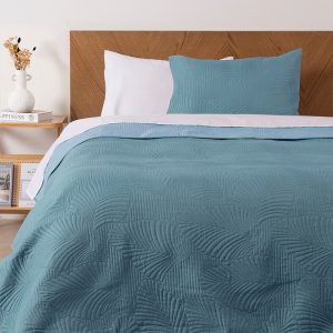 Quilt Mallorca 1.5 Plaza / Celeste - Mashini