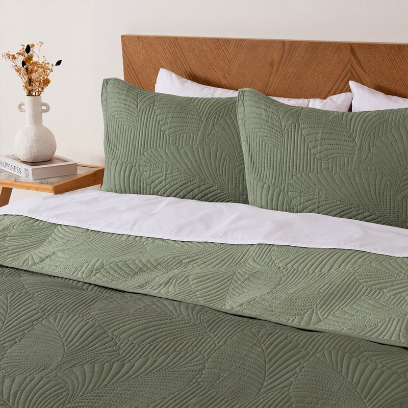 Quilt Mallorca 2.5 Plazas / Verde - Mashini - Imagen 3