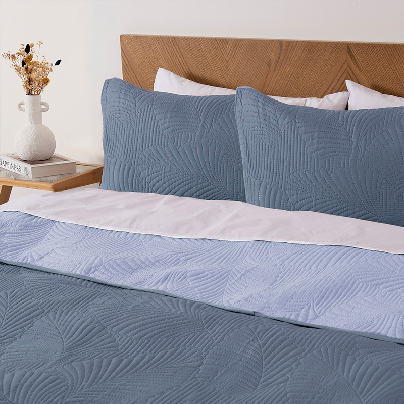 Quilt Estampado Mallorca 2 Plazas / Azul - Mashini - Imagen 3