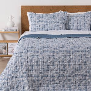 Quilt Estampado Mallorca Super King / Blau - Mashini