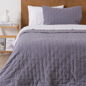 Quilt Ultra Sevilla 1.5 Plazas / Gris - Mashini