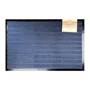 Limpiapiés Alfombra 58x38 cm / Franjas Azul - Zahr