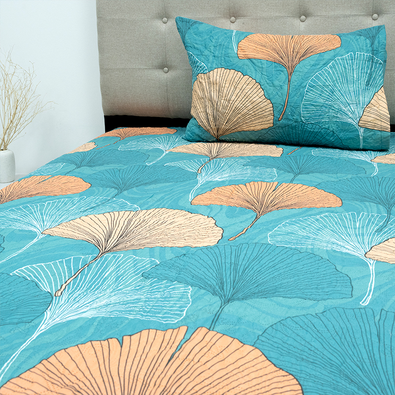 Quilt Hotpress Estampado 1.5 plazas / Ginkgo - Doral - Imagen 3