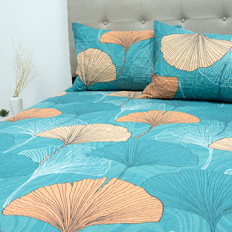 Quilt Hotpress Estampado 2 Plazas / Ginkgo - Doral - Imagen 3