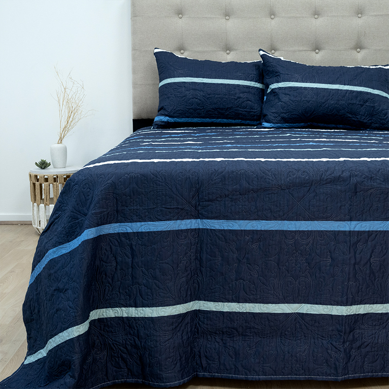 Quilt Hotpress Estampado 2 Plazas / Lineal - Doral