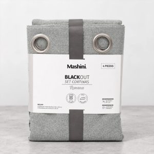 Set de Cortinas Blackout Argolla Romana / Verde - Mashini