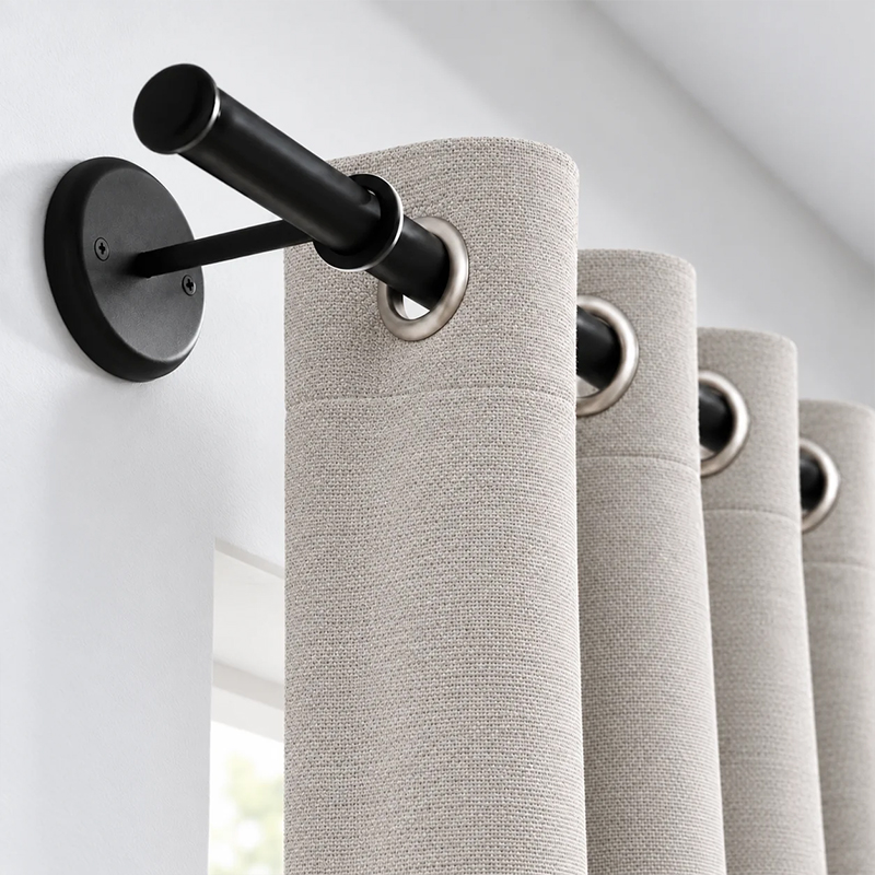 Set de Cortinas Blackout Argolla Romana / Gris Claro - Mashini - Imagen 2