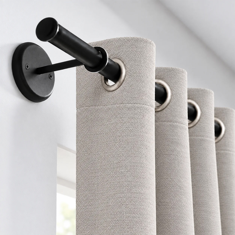 Set de Cortinas Blackout Argolla Romana / Gris - Mashini - Imagen 2