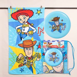 Set Toalla de Playa 70x140 cm + Frisbit / Toy Story Vaqueros - Mashini