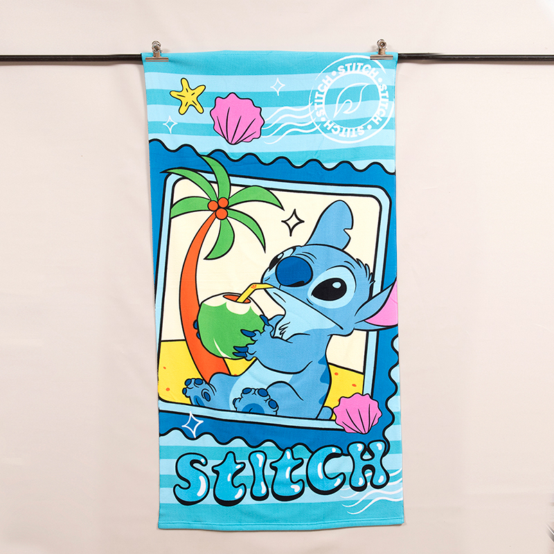 Set Toalla de Playa 70x140 cm + Frisbit / Stitch Coco - Mashini - Imagen 2