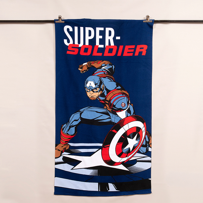 Set Toalla de Playa 70x140 cm + Frisbit / Avenger Soldado - Mashini - Imagen 2
