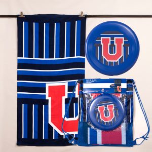 Set Toalla de Playa 70x140 cm + Frisbit / U de Chile Finales - Mashini