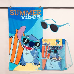 Set Toalla 70x140 cm. + Lentes de Sol / Stitch Verano - Mashini