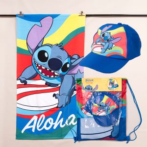 Set Toalla de Playa 70x140 cm + Jockey / Stitch Surf - Mashini