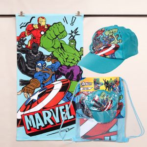 Set Toalla de Playa 70x140 cm + Jockey / Avengers Acci - Mashini