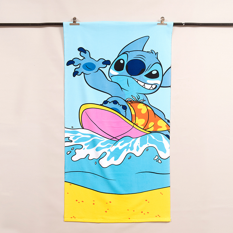 Toalla de Playa 70x140 cm + Bolso / Stitch Rider - Mashini - Imagen 2