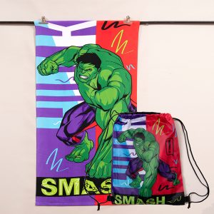 Toalla de Playa 70x140 cm + Bolso / Avengers Smash - Mashini