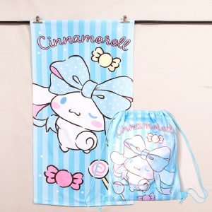 Toalla de Playa 70x140 cm + Bolso / Cinnamoroll Du - Mashini