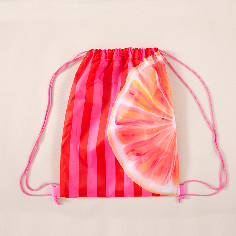 Toalla de Playa Algodón Velour 70x150cm. + Bolso / Naranja - Mashini - Imagen 3