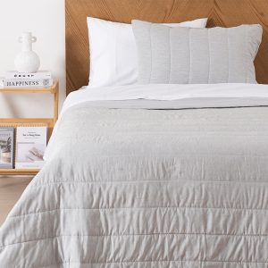 Quilt Marbella 1.5 Plazas / Gris - Mashini