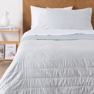 Quilt Marbella 1.5 Plazas / Azul - Mashini