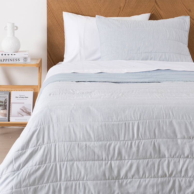 Quilt Marbella 1.5 Plazas / Azul - Mashini