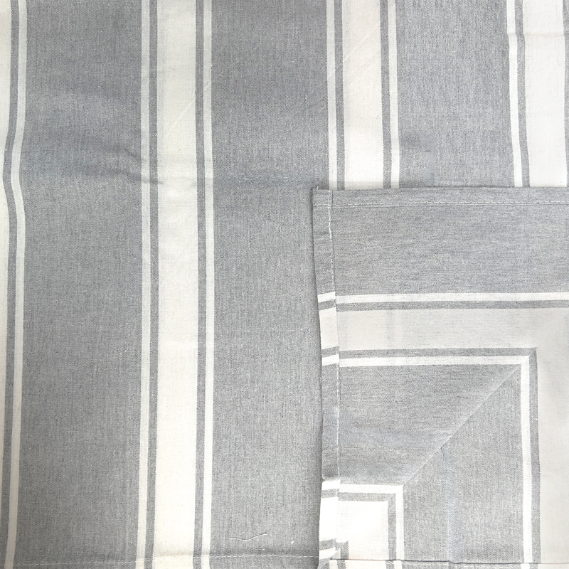 Mantel Rectangular Alondra Yarn Dyed 150x210cm / Gris Listado - Doral - Imagen 2