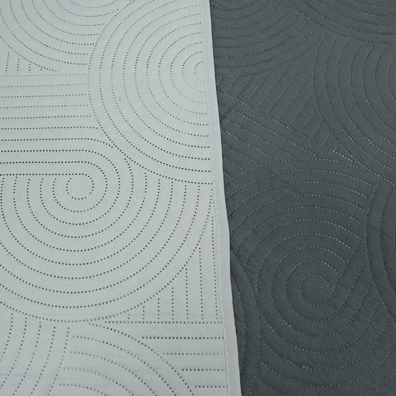 Quilt Hotpress Liso Bicolor 1.5 plazas / Gris Claro Marengo - Doral - Imagen 2