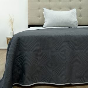 Quilt Hotpress Liso Bicolor 1.5 plazas / Gris Claro Marengo - Doral