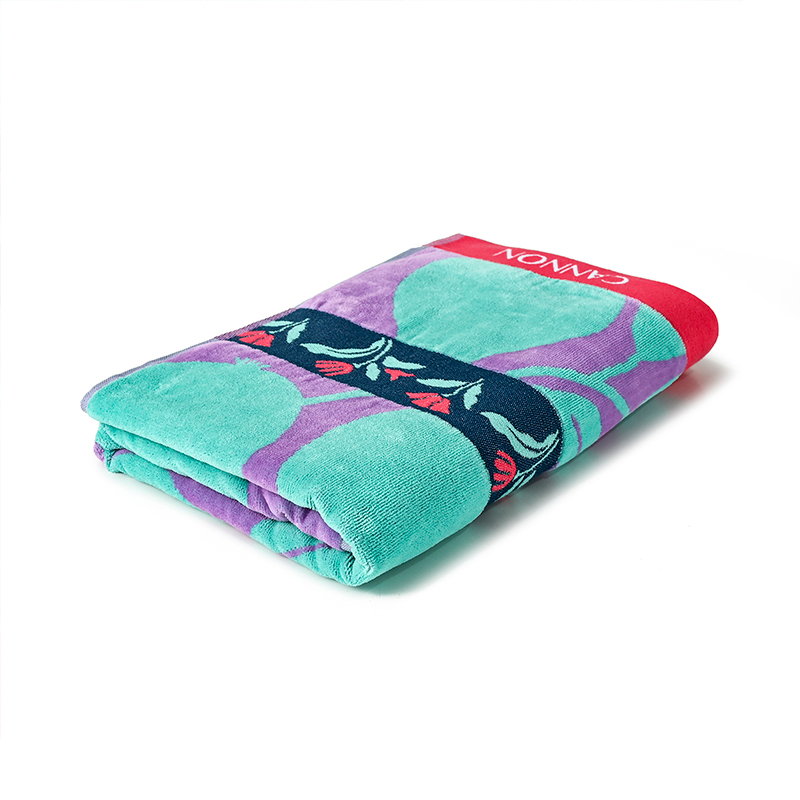 Toalla de Playa 420gr. 80x160 cm. Jacquard / Peras - Cannon - Imagen 3