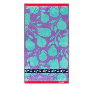Toalla de Playa 420gr. 80x160 cm. Jacquard / Peras - Cannon