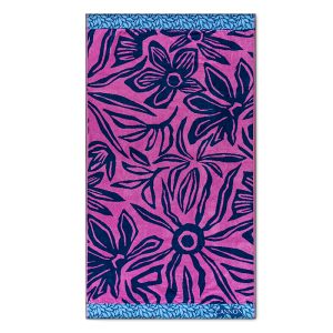 Toalla de Playa 420gr. 80x160 cm. Jacquard / Calathea - Cannon